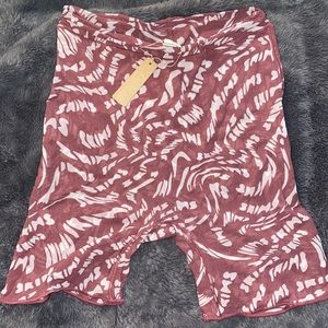 SKIMS SUMMER MESH BRALETTE RASPBERRY SWIRL SHORT SET